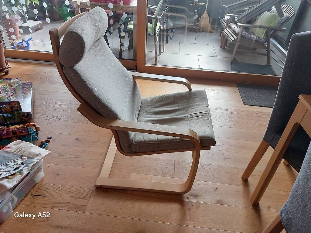 Poltrone: Poäng Sessel mit Hocker – Usato da Ibach venduto da silberli01 3