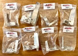 Lot de 8 gouvernails en aluminium pour bateaux RC