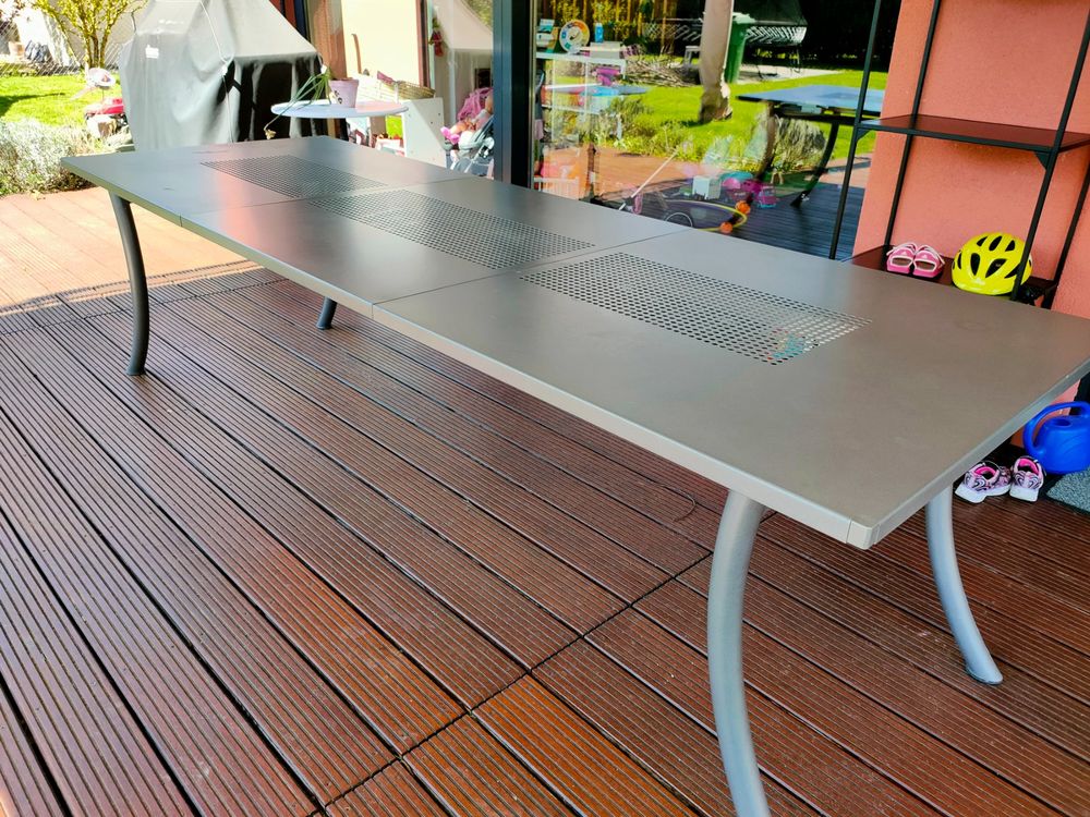 Ausziehbarer Gartentisch MetallPulverbeschichtet Kaufen auf Ricardo