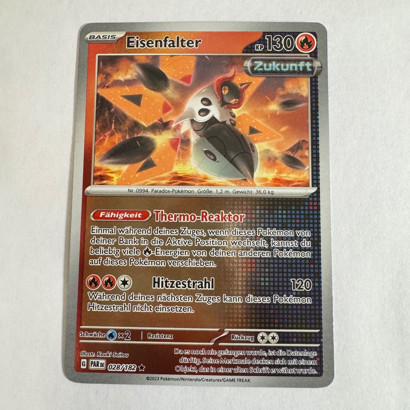 Pokémon Carte collezionabili: Pokémon PAR - Eisenfalter - 28 / 182 - DE – Nuovo (secondo la descrizione) da Staad SG venduto da miaCards
