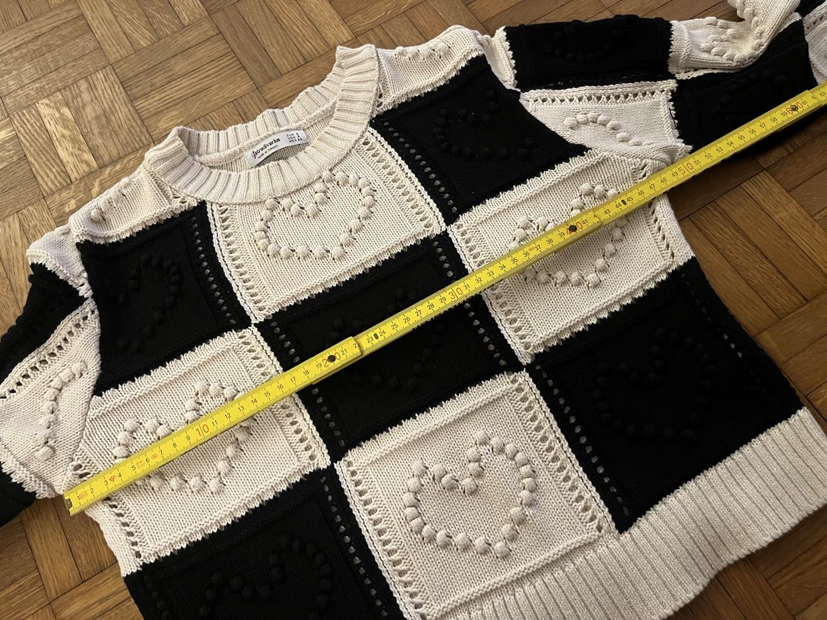 Stradivarius Maglioni & Felpe: Stradivarius Pullover Gr. S 100% Baumwolle Herzmuster – Usato da Zürich venduto da MrsWollishofen 4