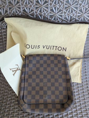 Louis Vuitton Damier Ebene Musette Salsa mit Quittung