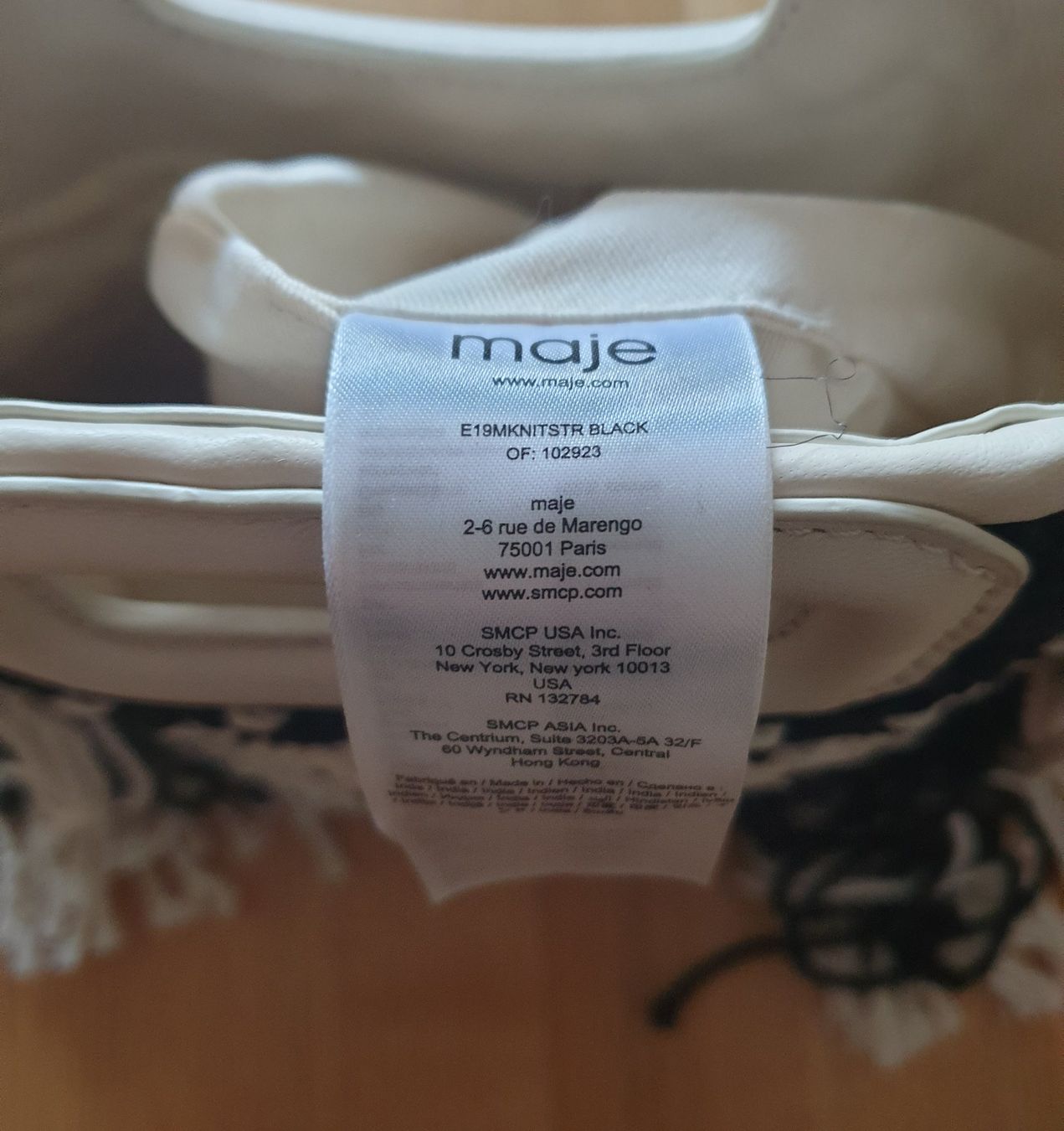 Maje Borse da donna: Maje M-Tasche aus Leder und Baumwolle – Nuovo (secondo la descrizione) da Basel venduto da ciconia67 2