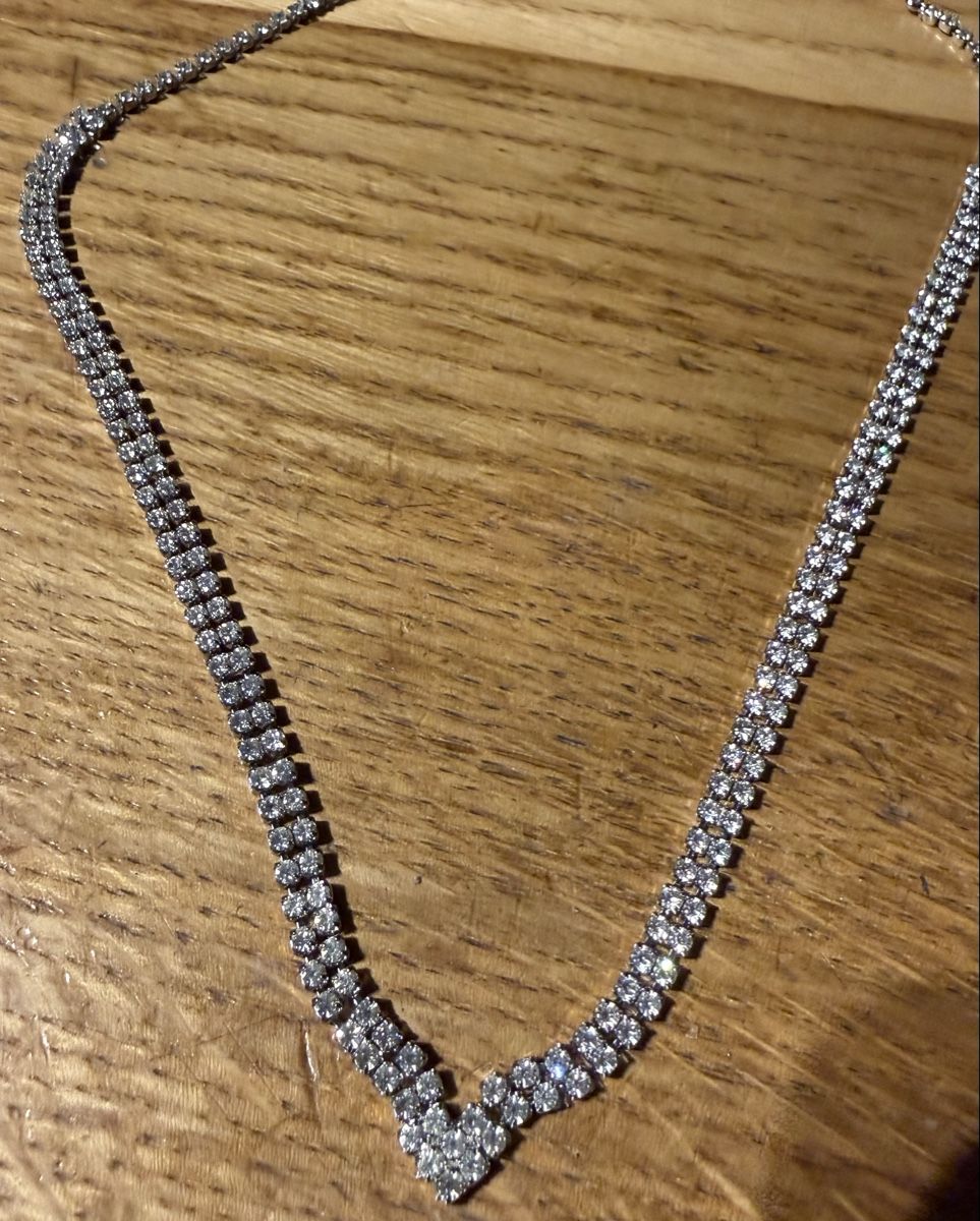 Catenine: Halskette mit Strasssteinen vintage Still – Usato da Siebnen venduto da koschitoschi 3
