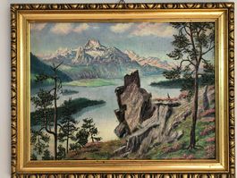 Ölbild SILSERSEE Oberengadin 1930 signiert