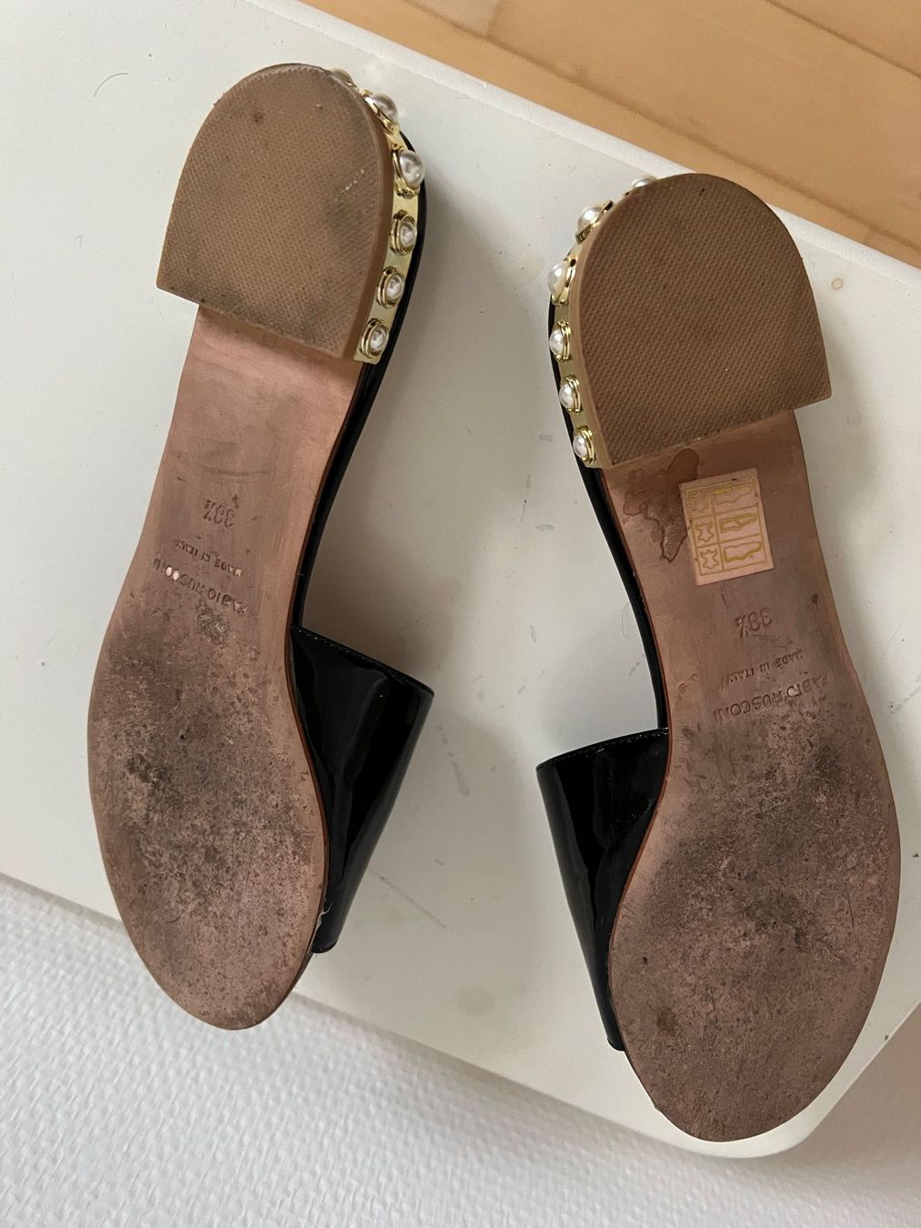 Scarpe da donna: Fabio Rusconi Lederlack mit Perlenabsatz  Gr.38;5 – Usato da Zürich venduto da ost_5sdl 9