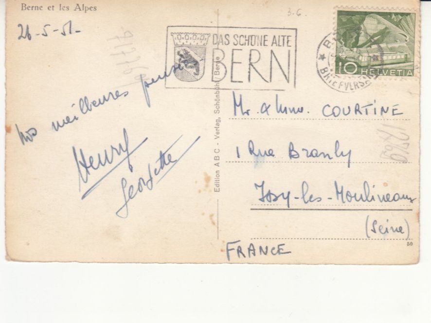 Cartes postales: Bern 1951 – D'occasion à Bürglen TG par StampGraf 1