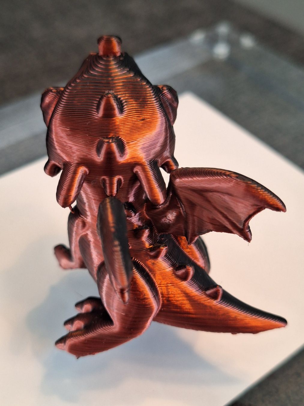 Statuette: 3D Drache schillernd – Nuovo e nell'imballaggio originale da Dietlikon venduto da Pgm16