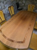 Holz Esstisch mit 6 Stühlen, Vintage Design, Top!