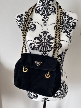 Prada Vintage Tasche Dunkelblau