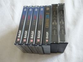 7x Musikkassetten BASF CS II chrome Super