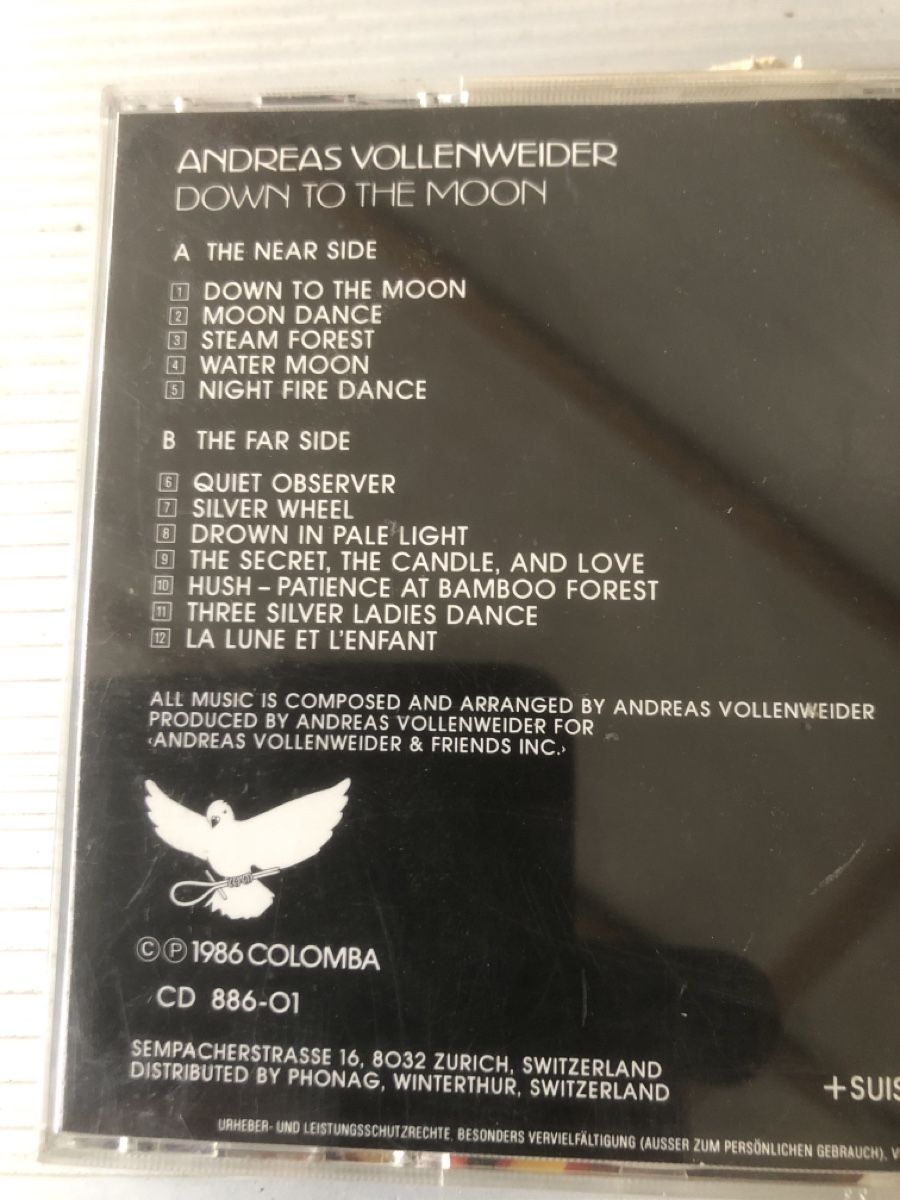 CD: Andreas Vollenweider - Down to the Moon CD gebraucht, guter  – Usato da Flaach venduto da rubo7 2