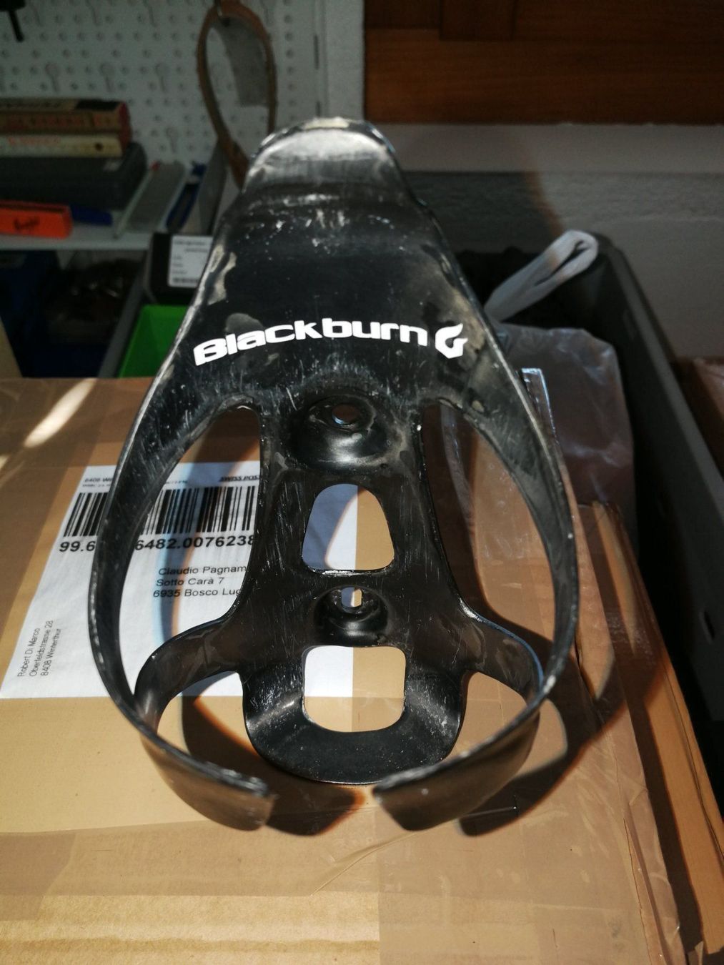 Pezzi di ricambio: Blackburn carbon bidonhalter – Usato da Bosco Luganese venduto da pagnamen