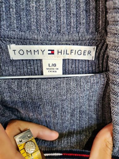 Tommy Hilfiger Maglioni & Felpe: Tommy Hilfiger Grauer Rollkragenpullover – Größe L – Usato da Zug venduto da vinokilo 4
