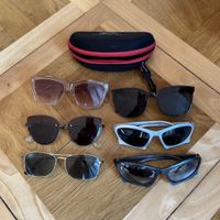 Sonnenbrillen Set 6 Stueck mit Etui neuwertig