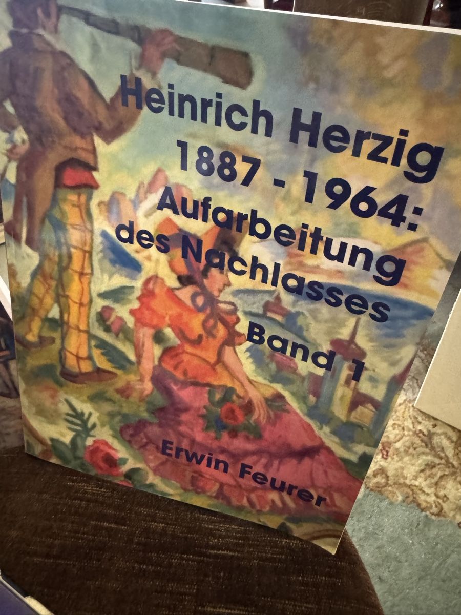 Gemälde: Heinrich Herzig 1887-1964 Maria mit Jesus dunkel Liquidation – Gebraucht aus Frasnacht von Kulturpalast 4