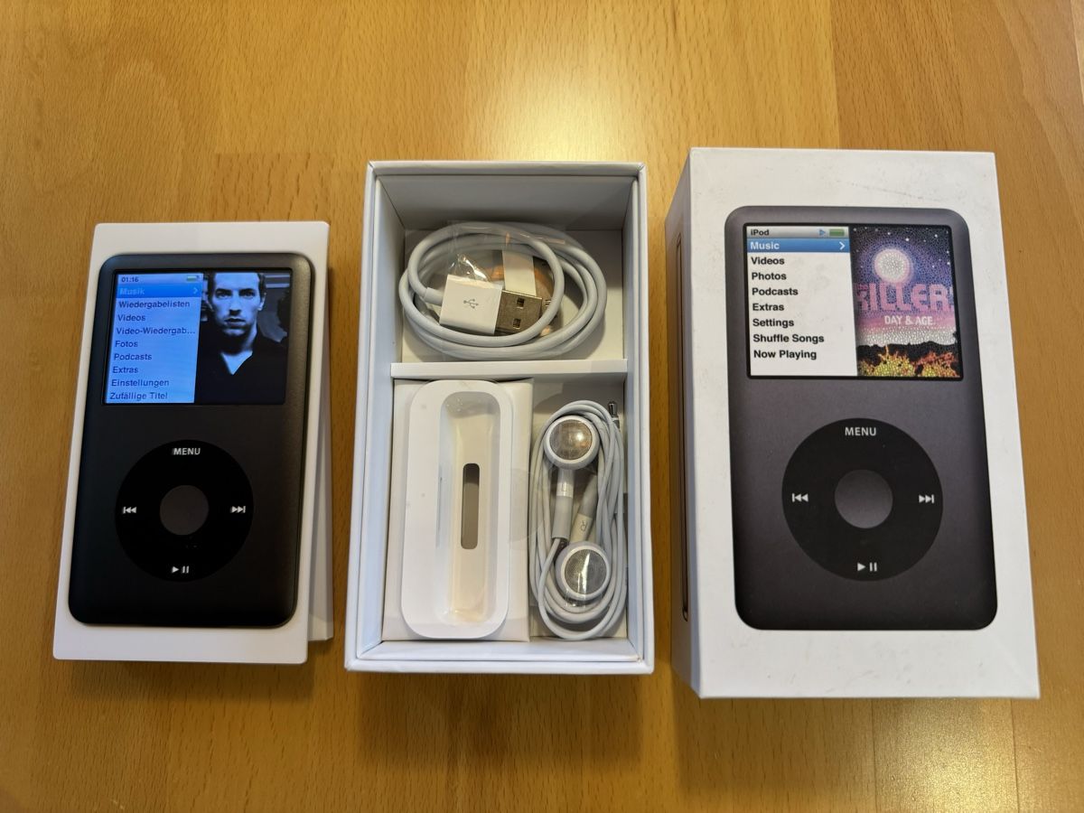Apple Tragbarer Mediaplayer: iPod Classic 160GB Dunkelgrau – Gebraucht aus Dietikon von