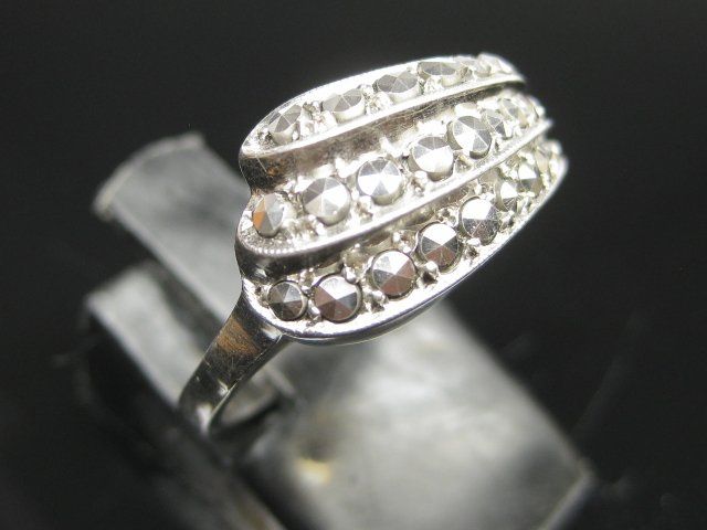 Anelli: Vintage Ring Silber 835 Markasiten Gr. 57 – Usato da Ermatingen venduto da Decovin 6