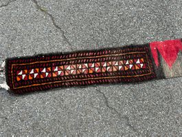 Historisches Nomaden-Zeltdekor Turkmenistan 144 x 17 cm
