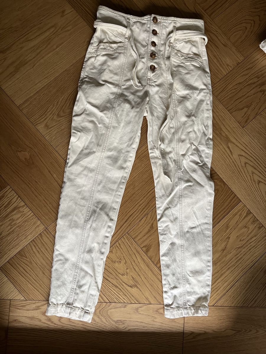 Sezane Jeans: Sézane Papercut Jeans Weiss – Usato da Zürich venduto da __ramona