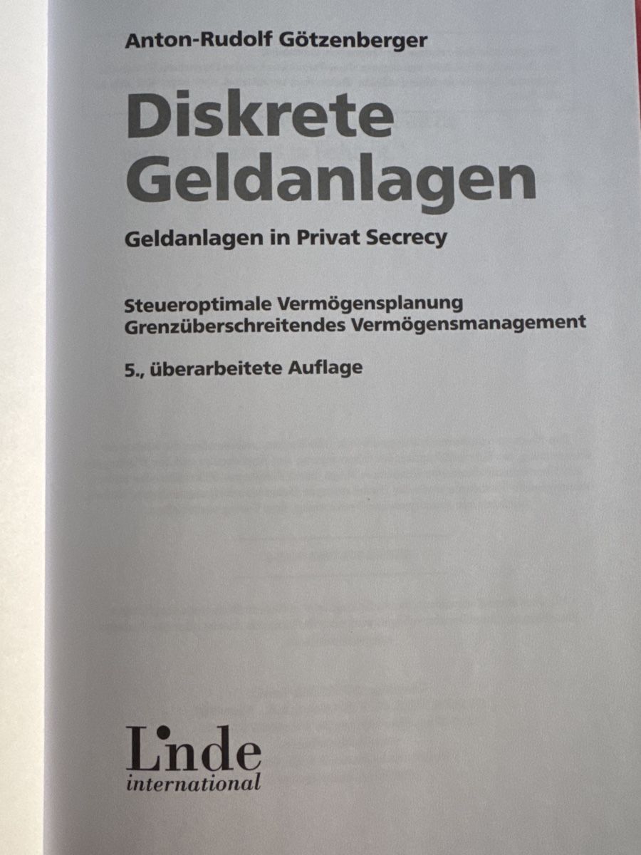 Libri: Diskret Geldanlagen: Steueroptimale Vermögensplanung! – Nuovo (secondo la descrizione) da Zürich venduto da dsviel 1