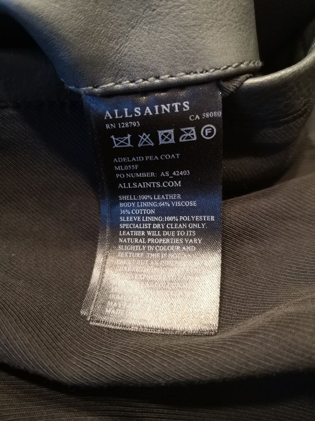 Allsaints Giacche: Herrenlederjacke Allsaints – Nuovo (secondo la descrizione) da Schaffhausen venduto da Captancemo 8