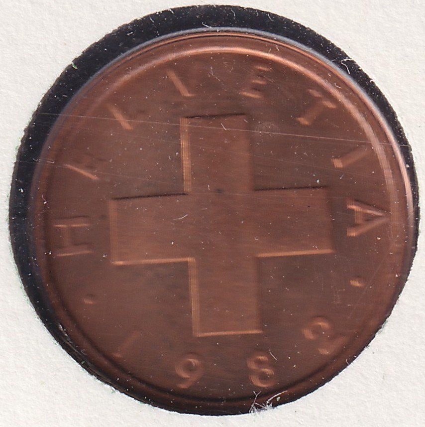 Tutti le monete: 1985, Numisbrief/Münzbrief "Glücksbrief" mit 1 Räppler. – Usato da Sursee venduto da Luzernerraute 3