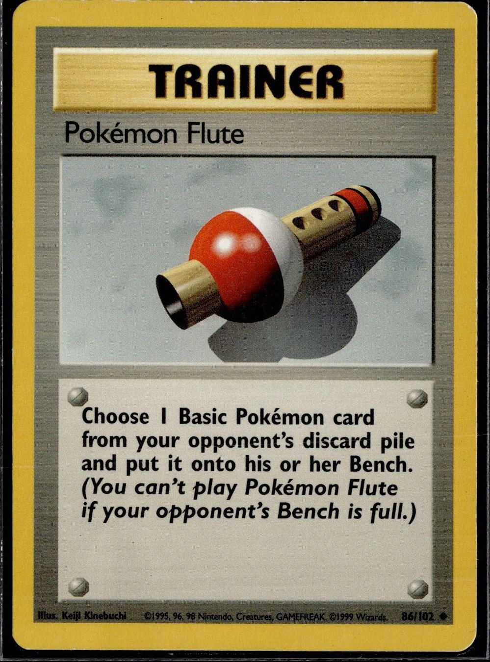 Pokémon Carte collezionabili: Pokémon Flute Base Set 86/102 Pokémon 1999 – Usato da Zürich venduto da pokemon_cards