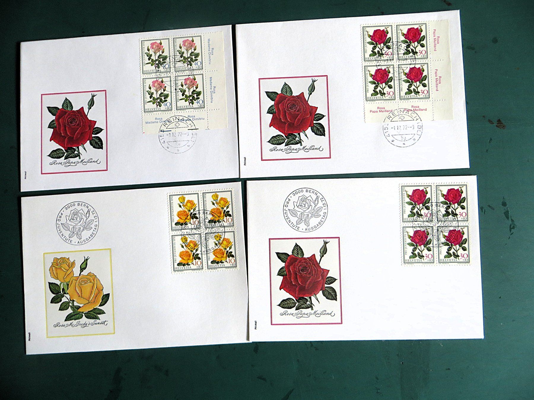 Buste & buste per spedizione: FDC Motive Rosen – Usato da Zwingen venduto da Hemafa 3