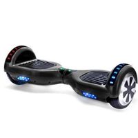 Hoverboard Schwarz mit LED auf Rädern