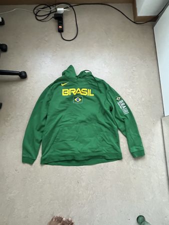 Nike Brasil Basketball Hoodie Grün Grösse XL guter Zustand