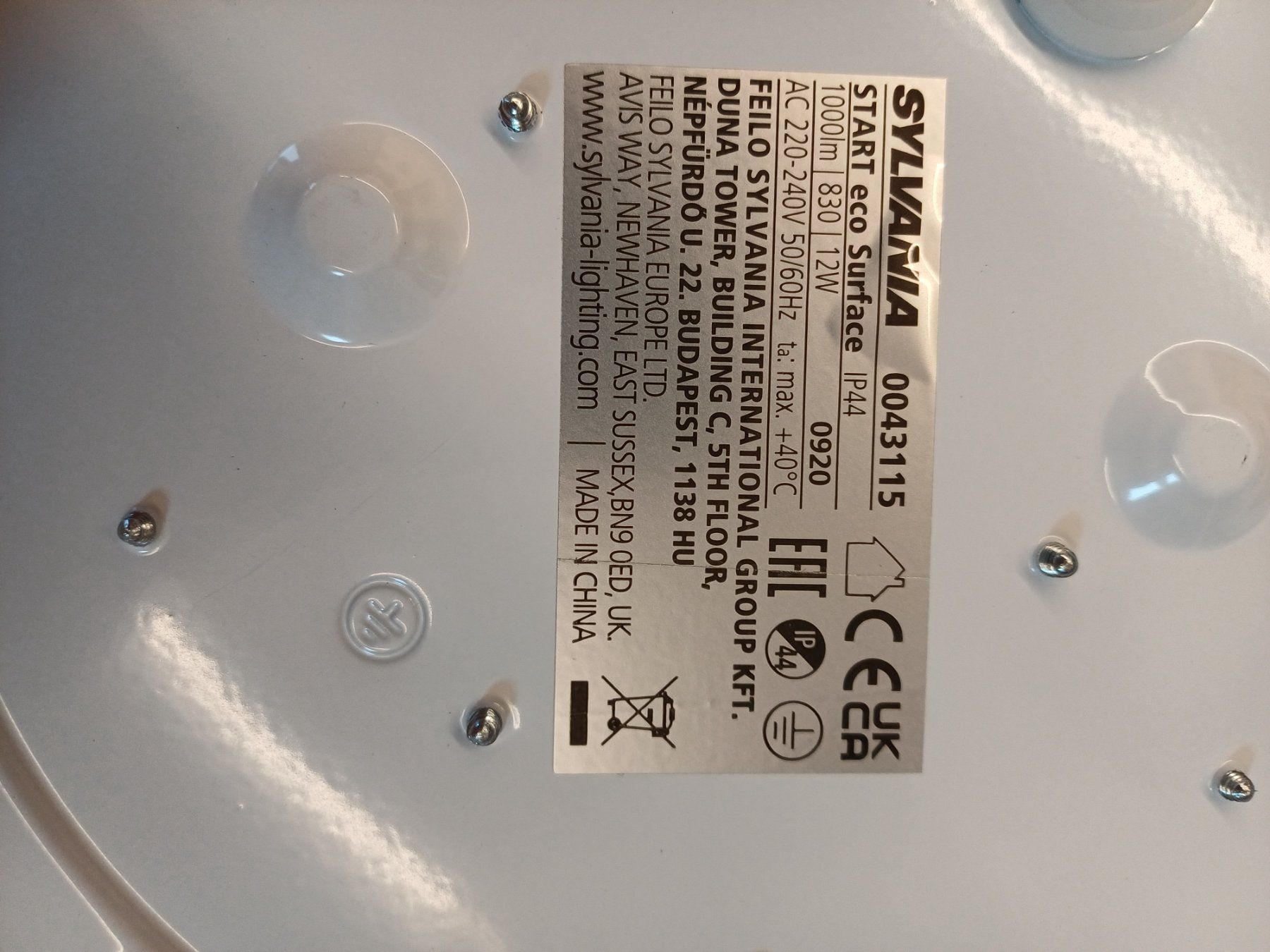 Lustres & lampes de plafonds: Sylvania LED Deckenlampe rund 25cm 12W – Neuf avec emballage d'origine à Oberegg par jan_zq6j 1