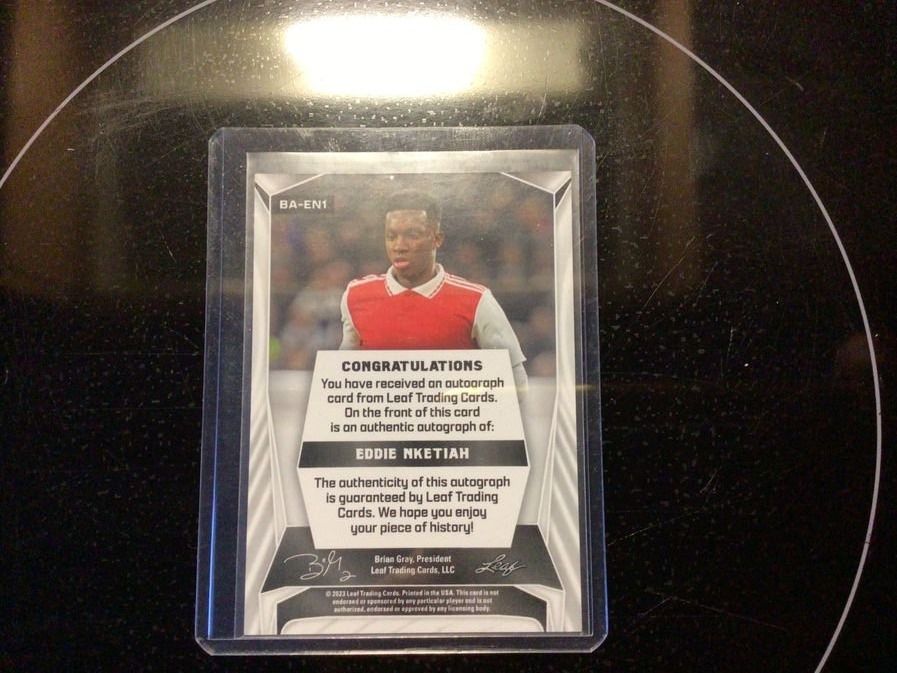 Carte collezionabili: Eddie Nketiah Autogramm Leaf soccer Card – Nuovo (secondo la descrizione) da Naters venduto da sch_9fvg 1