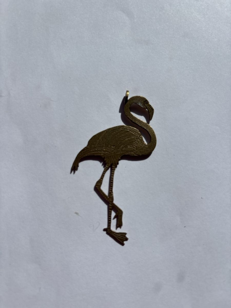 Ciondoli: Pendentif Flamant Rose Laiton – Nuovo (secondo la descrizione) da Chêne-Bougeries venduto da Bambideluxe