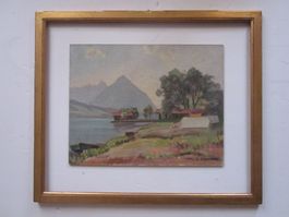 CHRISTIAN SIEGENTHALER 1887-1971 Thunerse/ NEUHAUS OEL