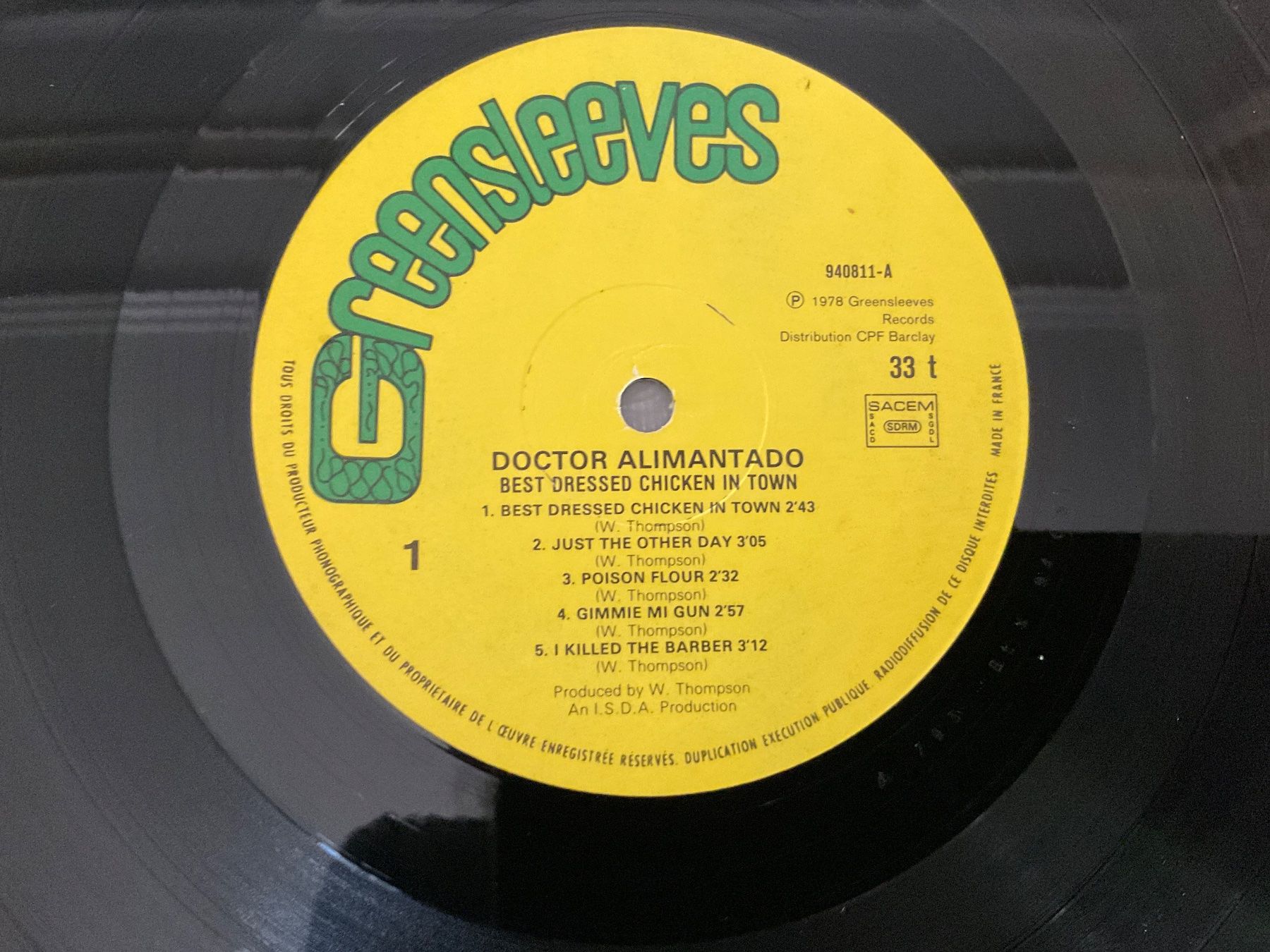 Dischi in vinile: Dr.Alimantado Best dressed chicken in town LP – Usato da Delémont venduto da vinylfreak01 2