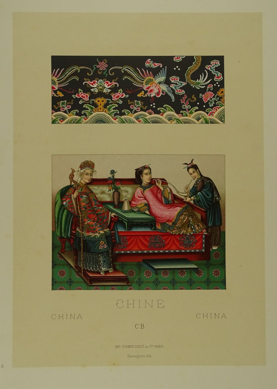 Gravures: OPIUM, CHINA, CHROMOLITHOGRAPHIE UM 1890 – D'occasion à Grüningen par Kartensammler 1