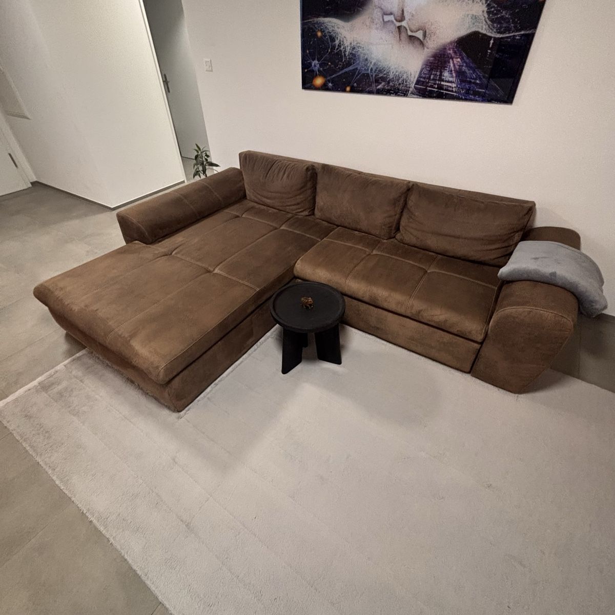 Sofas: Bettsofa Leder Braun – D'occasion à Hütten par mir_rkl6 1