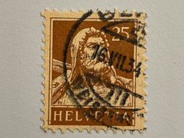 1933 Tellbrust ZNr. 175z geriffelt, gestempel