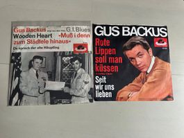 GUS BACKUS tolle Singles Kult ELVIS PRESLEY CLIFF RICHARD 60