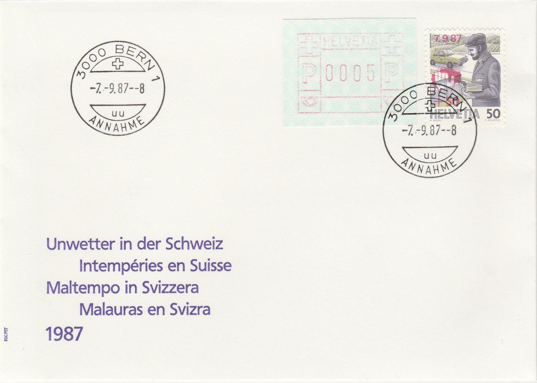 Alle Briefmarken: schöner Brief – Gebraucht aus Oberglatt ZH von Wiedmi6