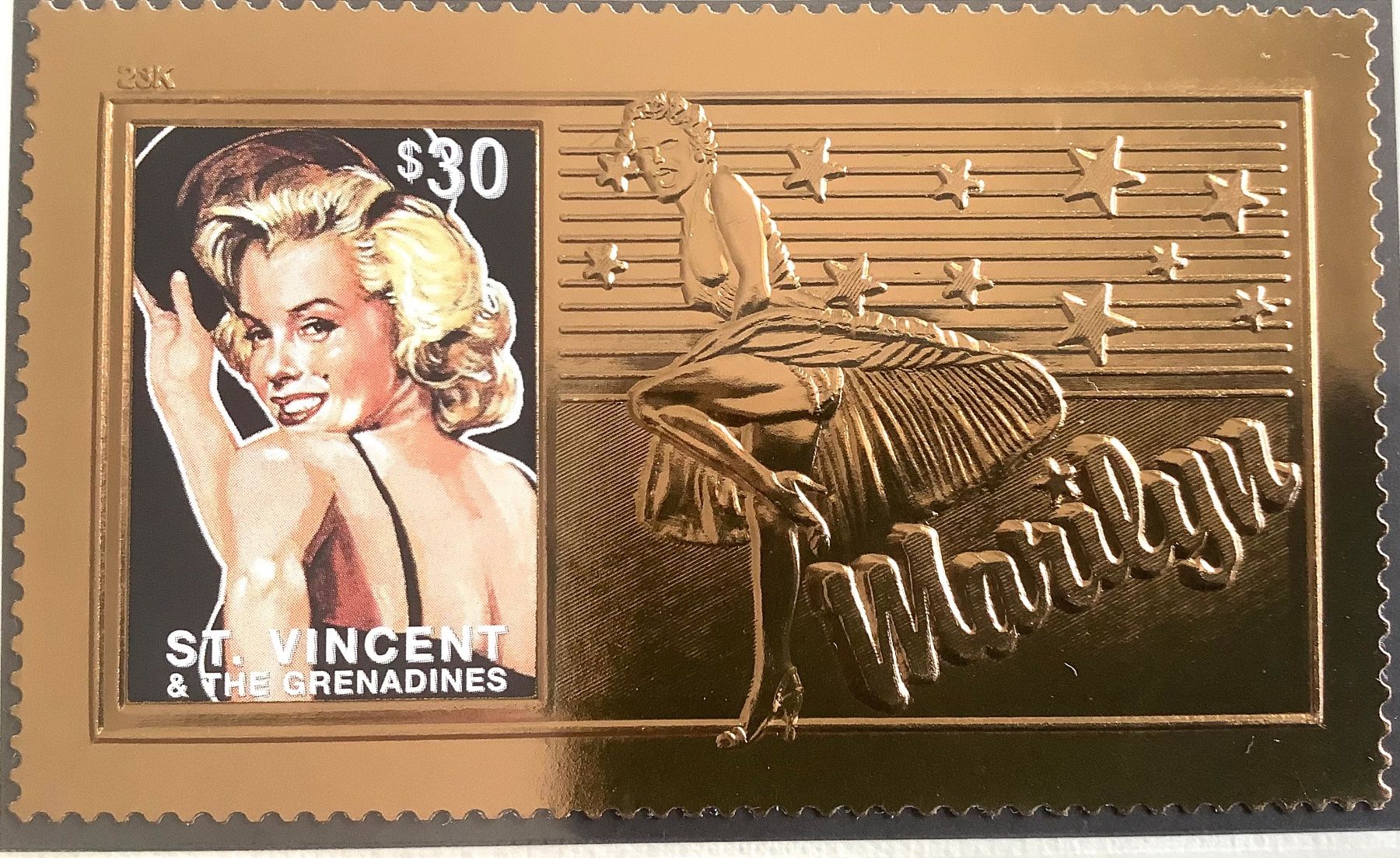 Alle Briefmarken: 1995  St. Vincent & Grenadinen Marilyn Monroe - Block   ** – Neu (gemäss Beschreibung) aus Liestal von Skunk02