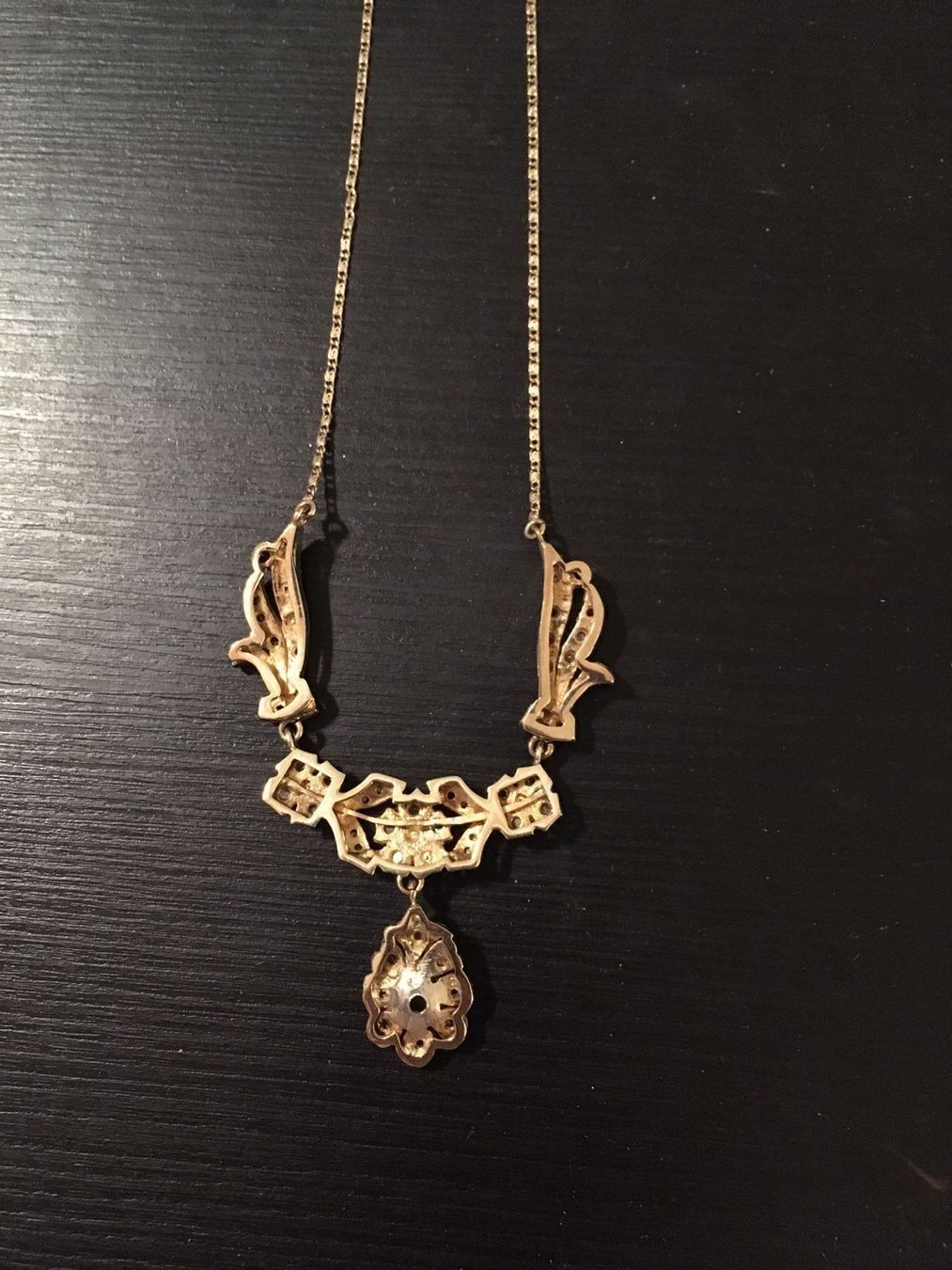 Ketten: ArtDeco? Jugendstil? Kette mit Smaragden – Gebraucht aus Jonen von Lux.K. 2