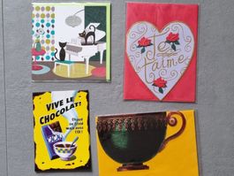 15 cartes de vœux GRUSSKARTEN avec enveloppe NEW