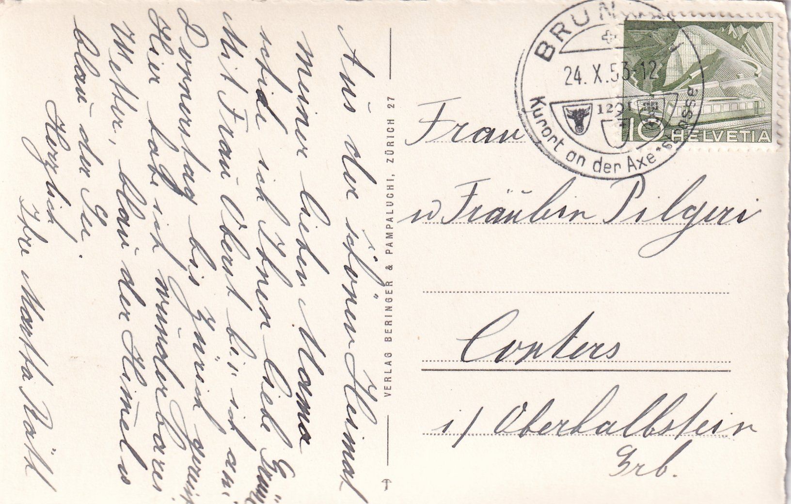 Cartoline postali: Brunnen mit Urirotstock /aw – Usato da Hombrechtikon venduto da Rudolf07 1