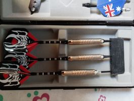 Dart Set mit Zubehör im Koffer, Top Zustand!