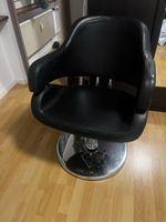 Friseurstuhl schwarz höhenverstellbar Drehstuhl Salonstuhl 1