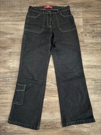Wissmach Jeans lang schwarz anthrazit - Grösse 38