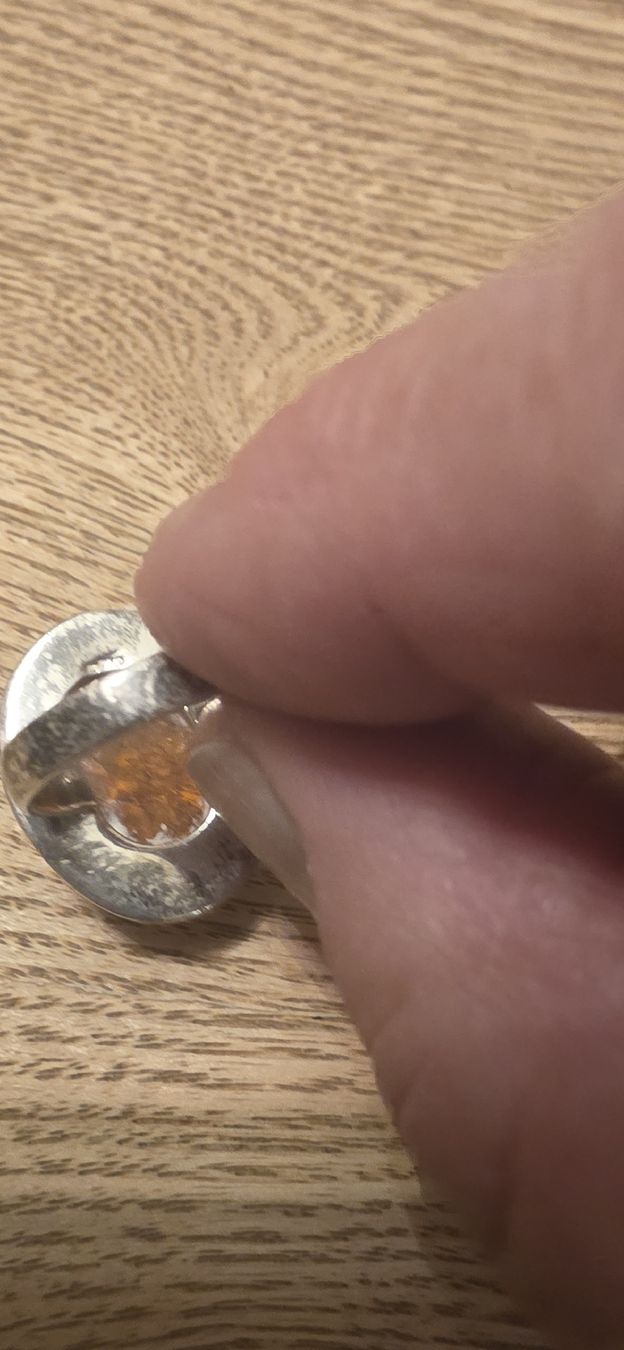 Ringe: Bernsteinring mit Silberschiene Grösse 52 – Gebraucht aus St. Gallen von mania03 2