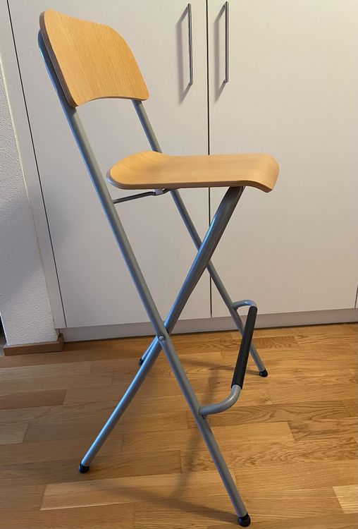 Klappbarer Barhocker 65cm - Leichter Campinghocker Ohne Montage